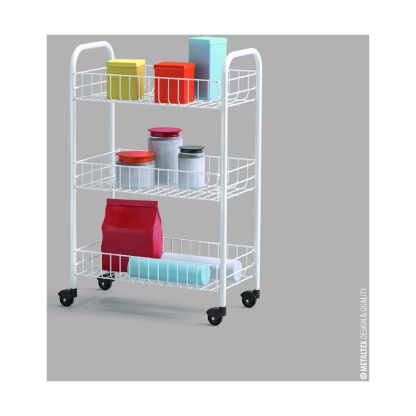 Mehrzweckwagen Metaltex (41 x 23 x 63 cm) – Bild 7