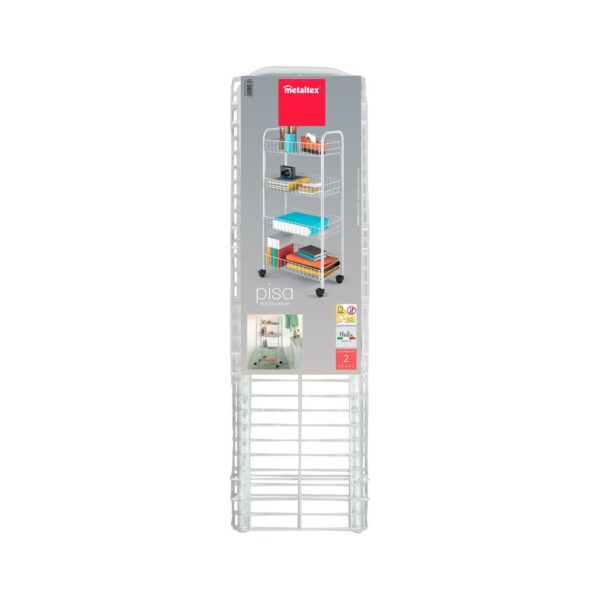 Mehrzweckwagen Metaltex (41 x 23 x 84 cm) – Bild 8