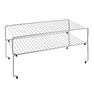 Organizer für Küchenschränke Metaltex Sky Metall 48 x 33 x 24 cm Stapelbar Küche (2 Stück)