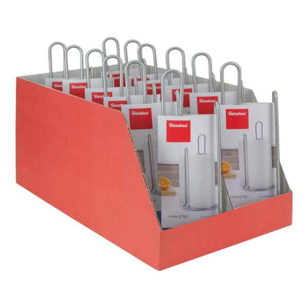 Küchenpapierrollenhalterung Metaltex My-Roll Metall ø15 x 32 cm Spirale – Bild 6