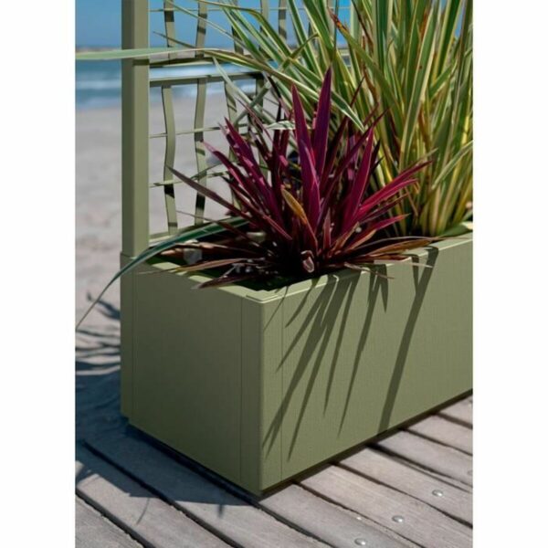Blumentopf Starwax Schwarz rechteckig 80 cm – Bild 3