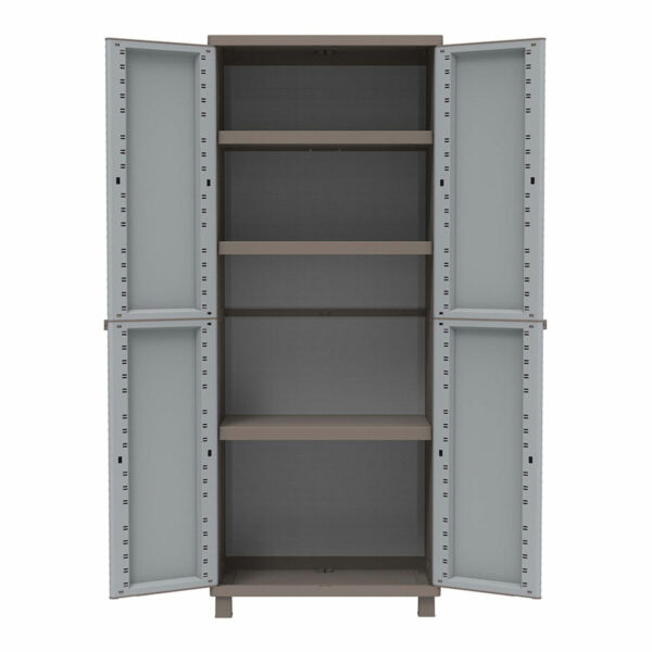 Escobero Schrank. Terry Jrattan 369 Grau 68 x 37,5 x 170 cm Kunststoff 3 Regale – Bild 3