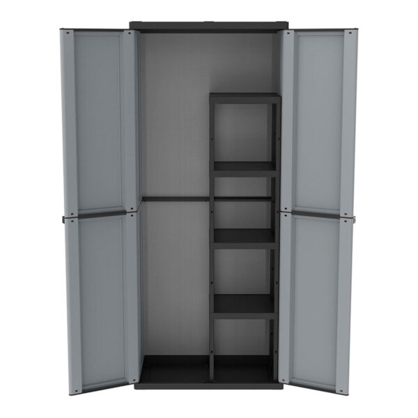 Escobero Schrank. Terry JLine 368 Grau Schwarz/Grau Harz Kunststoff 68 x 37,5 x 163,5 cm – Bild 2
