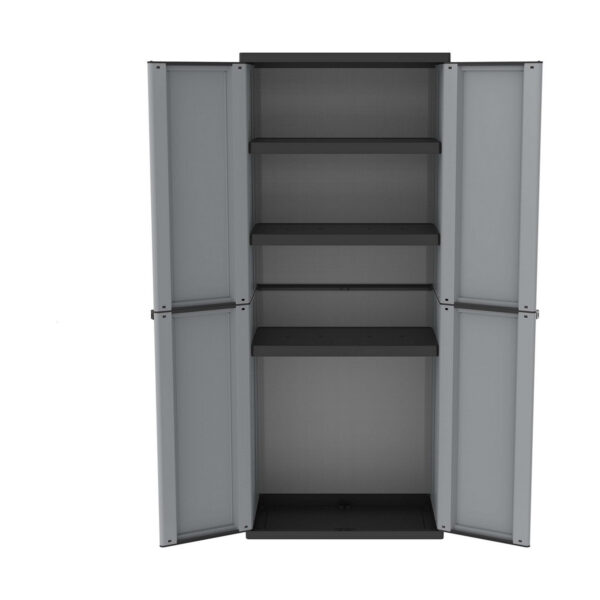 Garderobe Terry jline268 Schwarz Schwarz/Grau Harz Kunststoff 68 x 37,5 x 163,5 cm – Bild 6