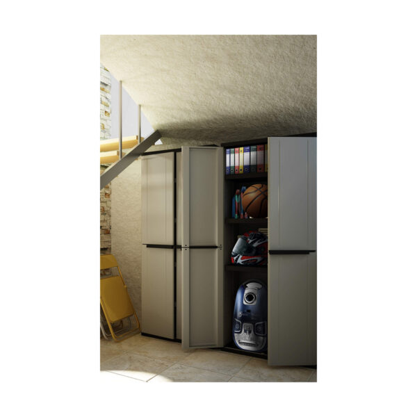 Garderobe Terry jline268 Schwarz Schwarz/Grau Harz Kunststoff 68 x 37,5 x 163,5 cm – Bild 7