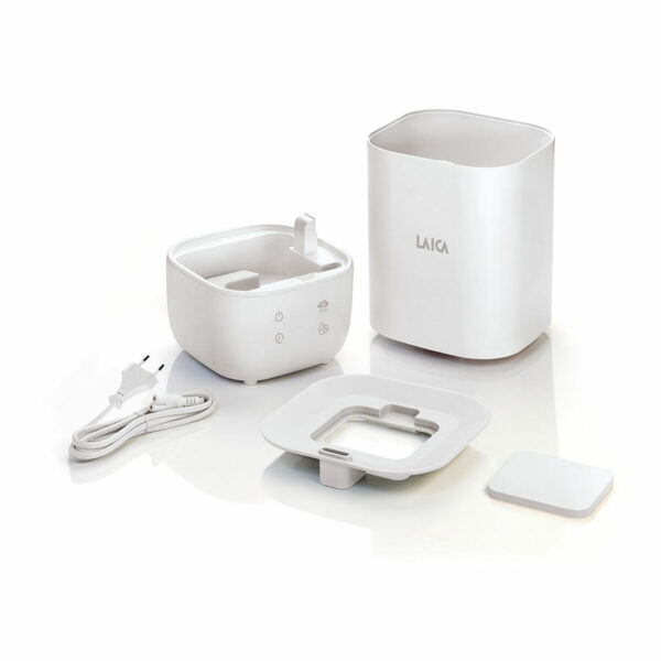 Luftbefeuchter mit Ultraschall, Aromazerstäuber und LED-Licht LAICA 25 W 3,3 L Weiß – Bild 2