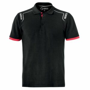 Kurzarm Poloshirt Sparco TECH STRETCH Schwarz