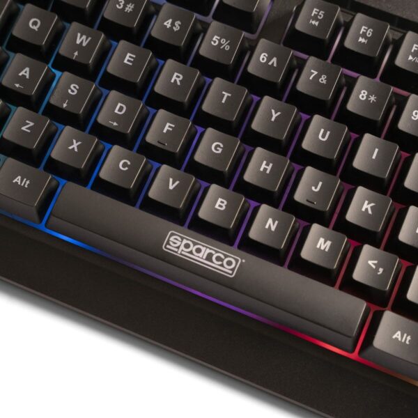 Gaming Tastatur Sparco SPMEMKEYBOARD Qwerty Spanisch – Bild 2