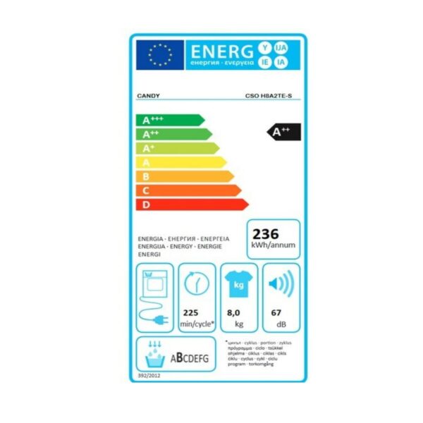 Kondensationstrockner Candy CSOEH8A2TES (8 Kg) – Bild 2