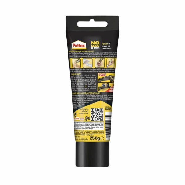 Sekundenkleber Pattex 14010190 Weiß 250 g Nudeln – Bild 3