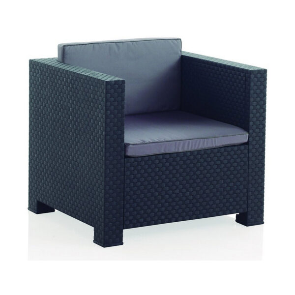 Tisch mit 2 Sesseln SP Berner Diva tete grafit – Bild 2