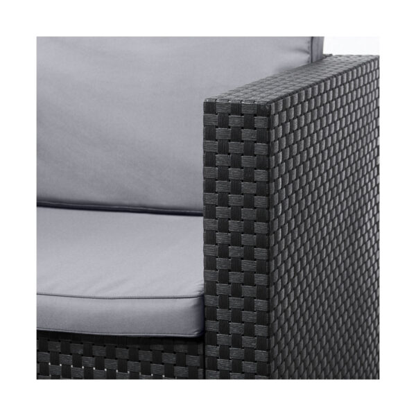 Tisch mit 2 Sesseln SP Berner Diva tete grafit – Bild 4