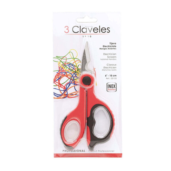 Elektrikerschere 3 Claveles 6" 14 cm Edelstahl gerade – Bild 3