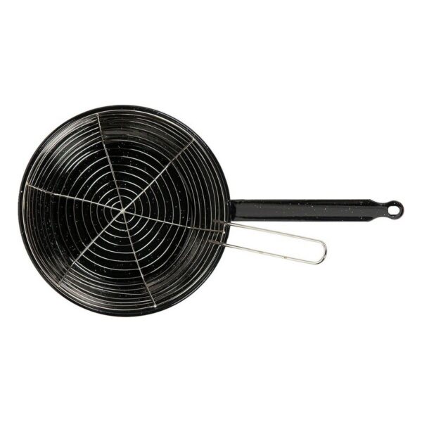Bratpfanne mit Korb Vaello Schwarz Emaillierter Edelstahl (Ø 26 cm) – Bild 2