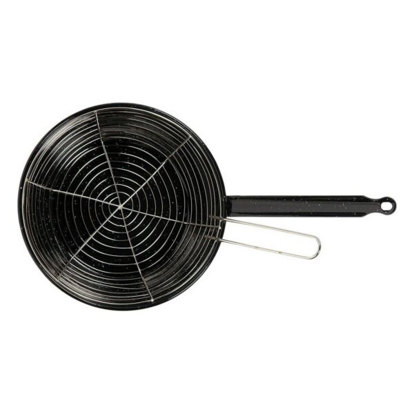 Bratpfanne mit Korb Vaello Schwarz Emaillierter Edelstahl (Ø 28 cm) – Bild 2