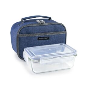 Lunchbox mit Zubehör Ibili 753401a Blau Polyester Borosilikatglas 21 x 13 x 14 cm