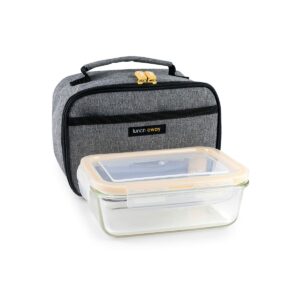 Lunchbox mit Zubehör Ibili 753401g Grau Polyester Borosilikatglas 21 x 13 x 14 cm