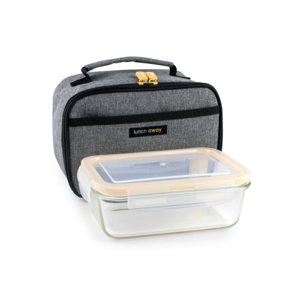 Lunchbox mit Zubehör Ibili 753401g Grau Polyester Borosilikatglas 21 x 13 x 14 cm