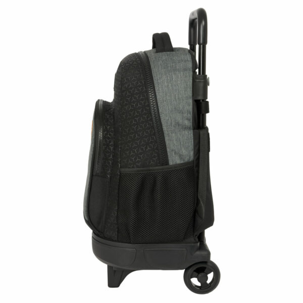 Schulrucksack mit Rädern BlackFit8 Old school Schwarz Grau 33 x 45 x 22 cm – Bild 3