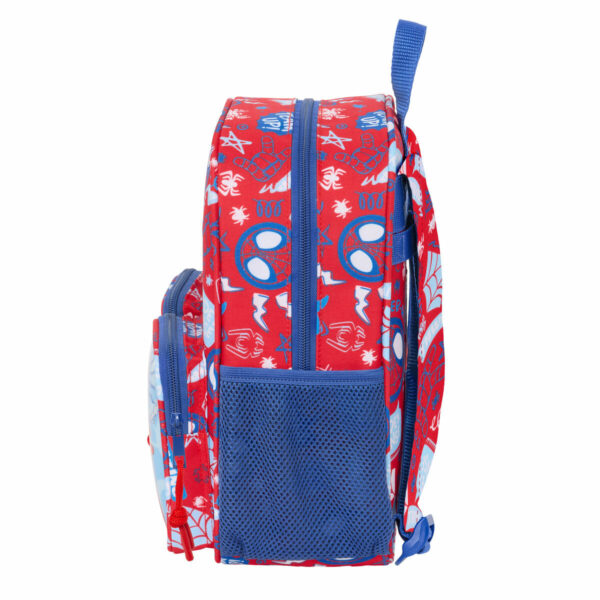 Schulrucksack Spider-Man Rescue Blau Rot 22 x 27 x 10 cm – Bild 3
