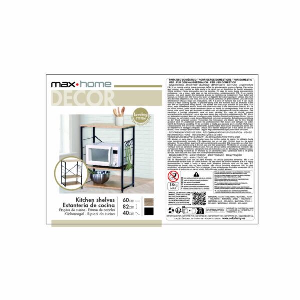 Regal Max Home Stahl Melamine Spanplatte – Bild 7