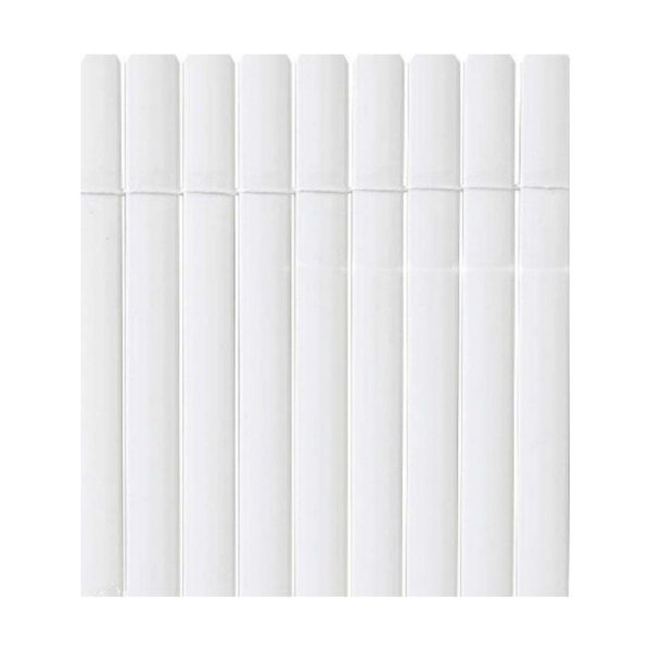 Sichtschutz Nortene Plasticane Oval 1 x 3 m Weiß PVC