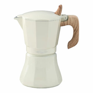 Italienische Kaffeemaschine Oroley Petra Creme Aluminium 6 Tassen