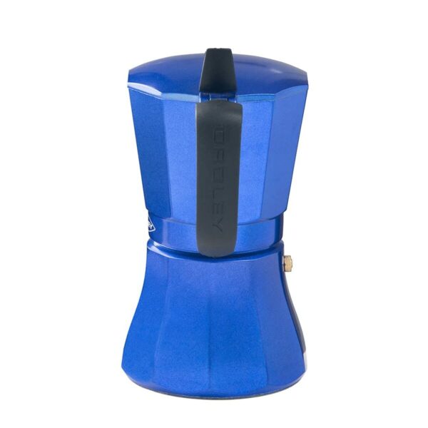 Italienische Kaffeemaschine Oroley Petra Blau Aluminium 6 Tassen – Bild 3