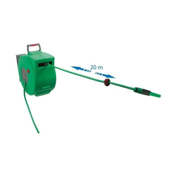 Schlauchtrommel Super Ego Automatisch Schippe An der Wand montiert 20 m – Bild 2
