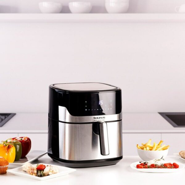 Heißluftfritteuse Taurus 973993000 Schwarz Silberfarben 1600 W 6,5 L – Bild 2