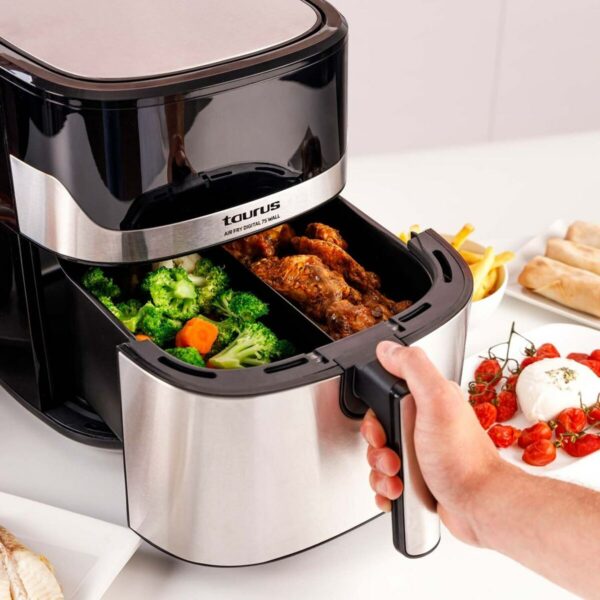 Heißluftfritteuse Taurus 973993000 Schwarz Silberfarben 1600 W 6,5 L – Bild 6
