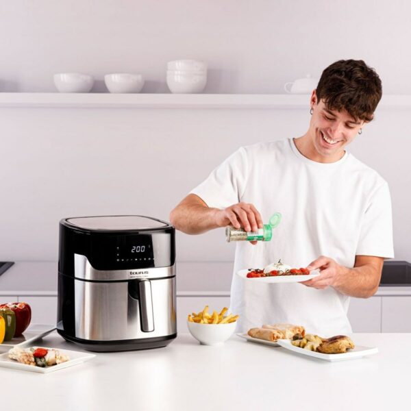 Heißluftfritteuse Taurus 973993000 Schwarz Silberfarben 1600 W 6,5 L – Bild 8