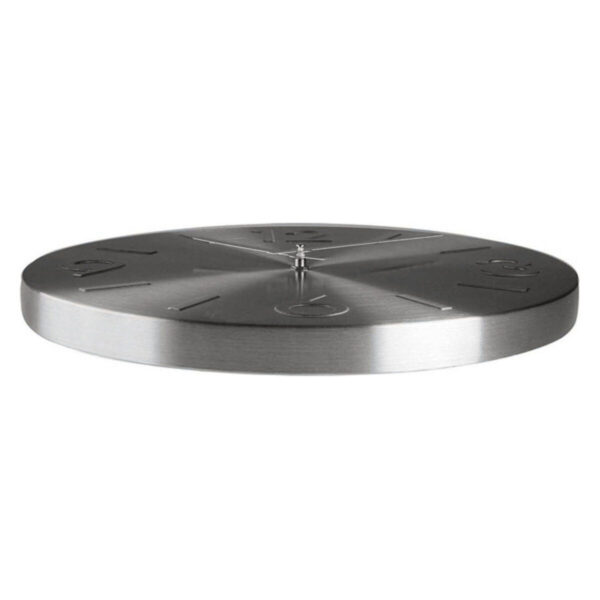 Wanduhr Versa Silberfarben Metall Aluminium 4 x 35,5 x 35,5 cm – Bild 2