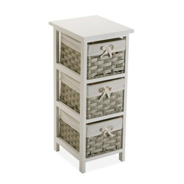 Mehrzweck-Schubladenelement Versa Pompei 29 x 62 x 25 cm Weiß