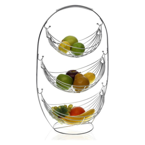 Obstschale Versa Metall Stahl (27 x 59 x 36 cm)