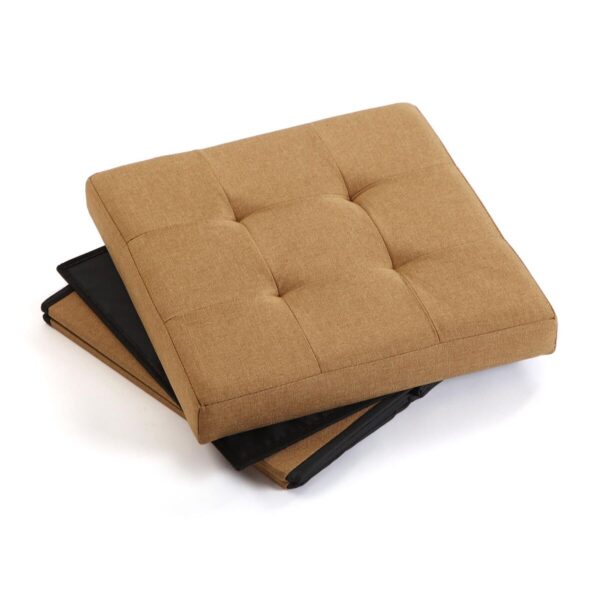 Auseinandernehmbare Truhe Versa Senf Holz MDF 38 x 37,5 x 38 cm – Bild 3