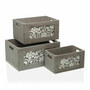 Satz stapelbarer Organizerboxen Versa 26 x 18 x 36 cm
