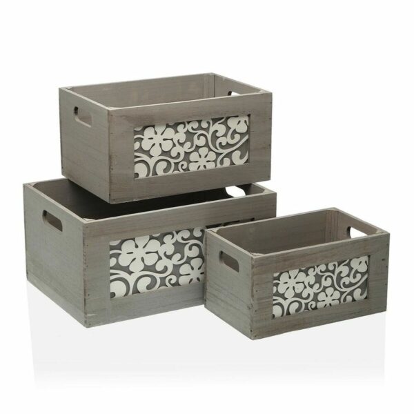 Satz stapelbarer Organizerboxen Versa 26 x 18 x 36 cm