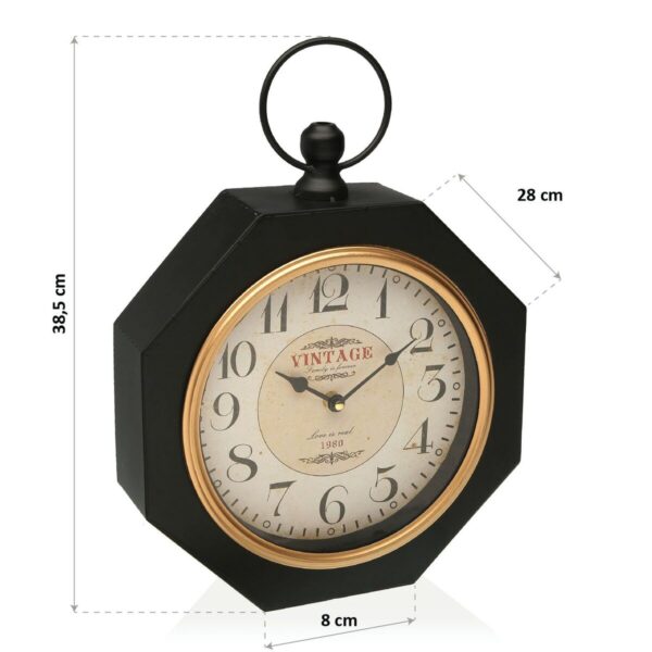 Wanduhr Versa bLACK Metall (28 x 8 x 40 cm) – Bild 3