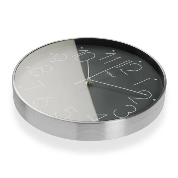 Wanduhr Versa Alumin G Grau Aluminium 4,4 x 25,8 x 25,8 cm – Bild 2