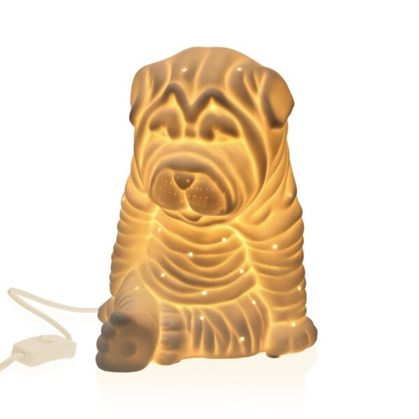 Tischlampe Versa Hund Porzellan (17,1 x 19,6 x 15 cm) – Bild 2