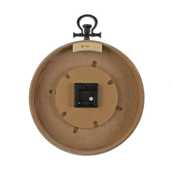 Wanduhr Versa Bettlaken Metall Holz MDF 50 x 6,5 x 40 cm – Bild 4