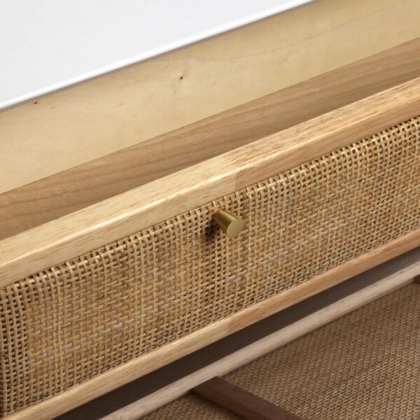 Schuhschrank Versa Vega Rattan Paulonia-Holz 25,5 x 106 x 70 cm – Bild 5