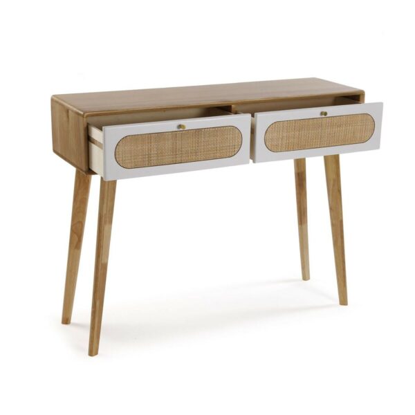 Konsolentisch mit 2 Schubladen Versa Vega 30 x 78 x 100 cm – Bild 2
