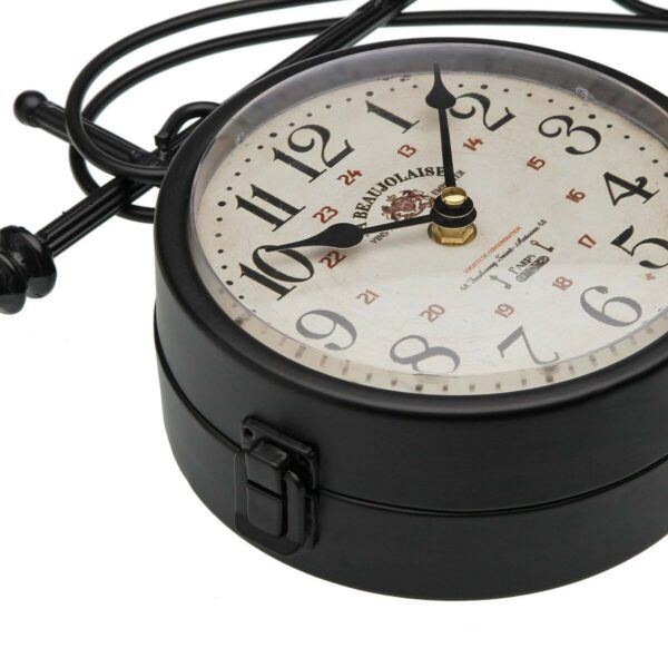 Wanduhr Versa Beaujolais Metall 8 x 27 x 31,5 cm – Bild 2