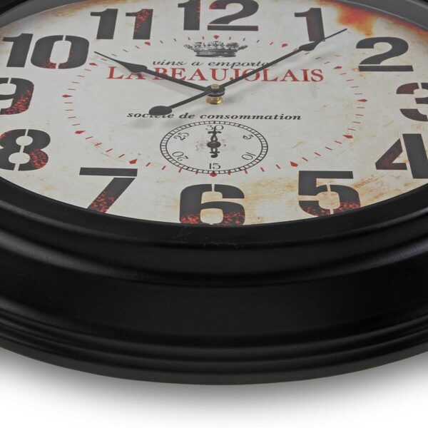 Wanduhr Versa Beaujolais Metall 4 x 58 x 58 cm – Bild 4
