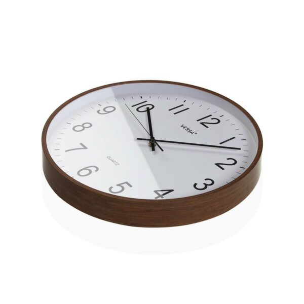 Wanduhr Versa Kunststoff Quarz Holz MDF 5 x 35 x 35 cm – Bild 2