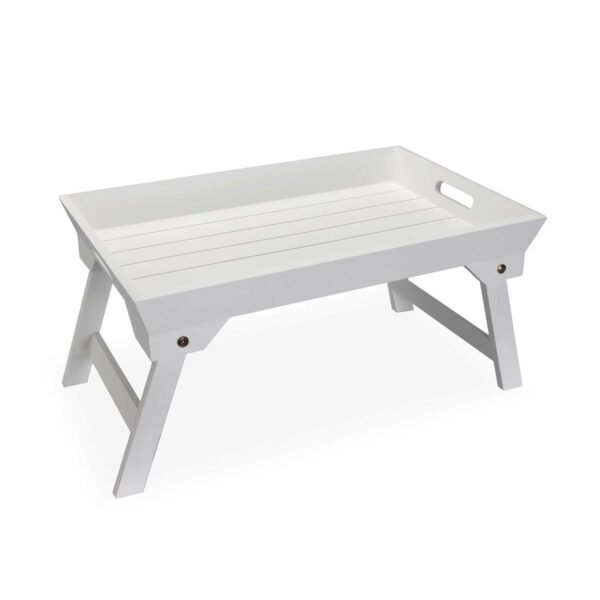 Tablettset Versa Weiß Holz MDF 32 x 24 x 48 cm – Bild 2