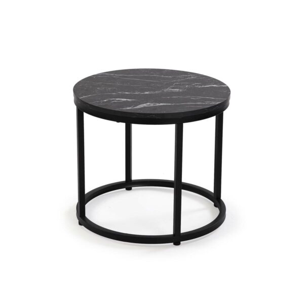 Satz mit 2 Tischen Versa Aurea 48 x 48 x 42 cm 80 x 80 x 48 cm – Bild 4