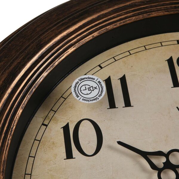 Wanduhr Versa Antique Gold Kunststoff 4,5 x 51 x 51 cm – Bild 4